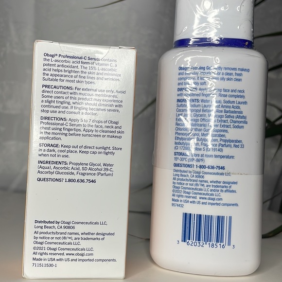 Obagi Bundle Pro-C serum and Nuderm foaming gel NWT - Picture 3 of 16
